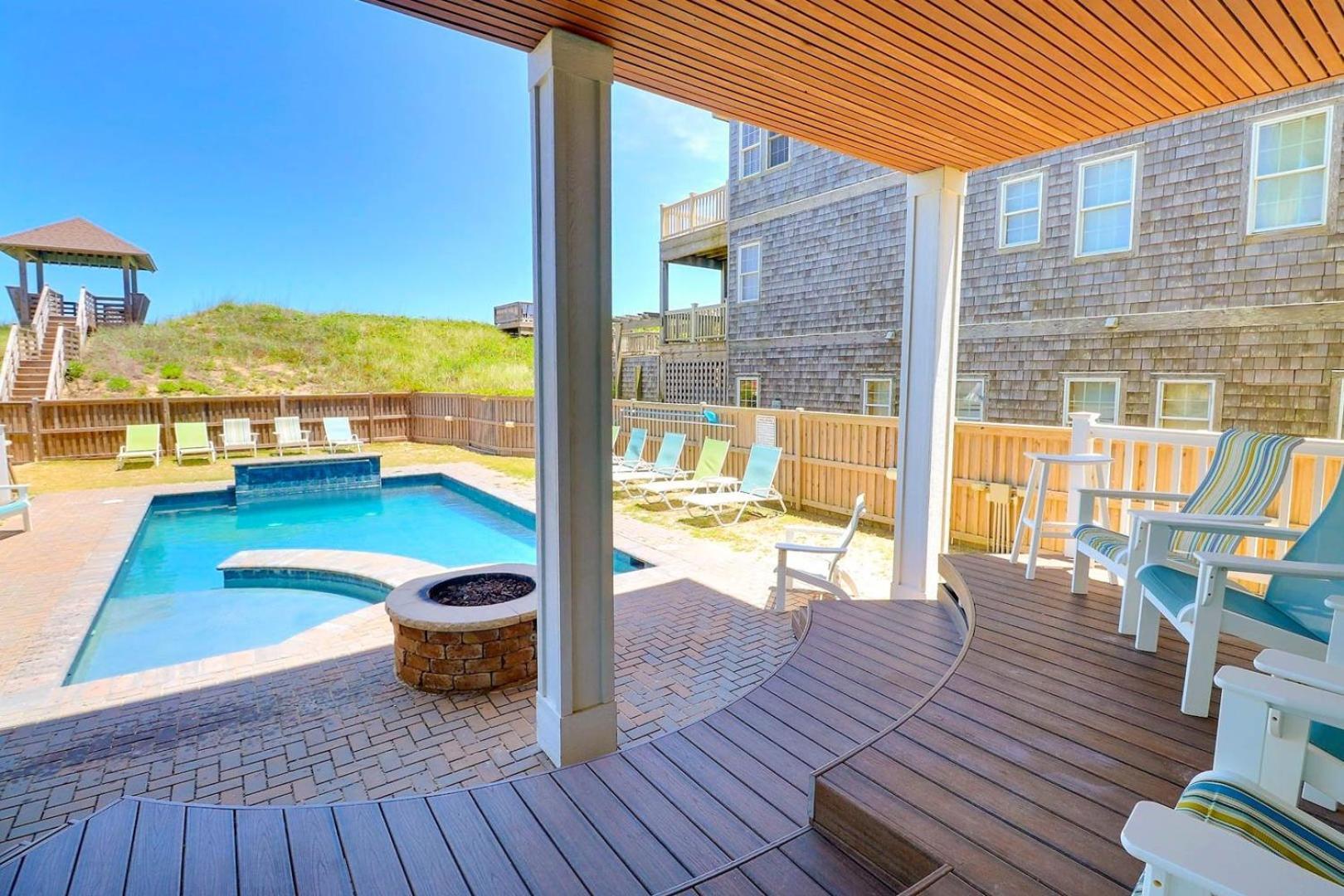 6007 Happy Sol Oceanfront Heatable Pool Villa Nags Head Exterior foto