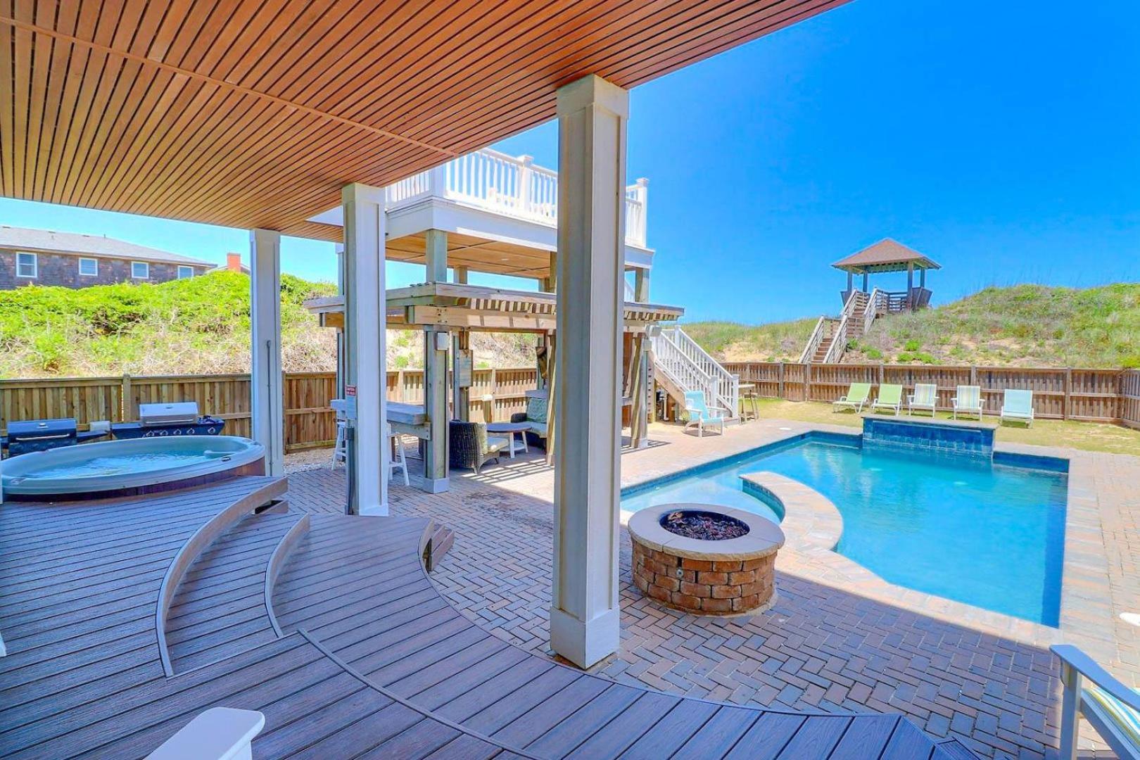 6007 Happy Sol Oceanfront Heatable Pool Villa Nags Head Exterior foto